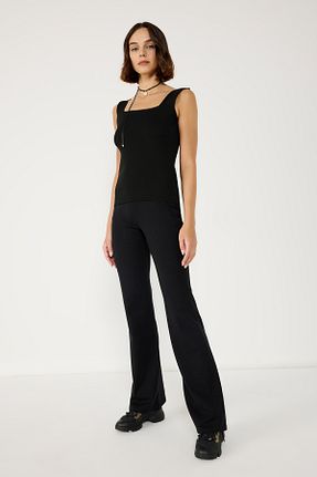 شلوار کرمگن مشکی زنانه Flare No Matter What - کد 864469127