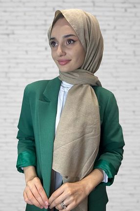 شال بژ زنانه پنبه ای Shecarf - کد 864472888