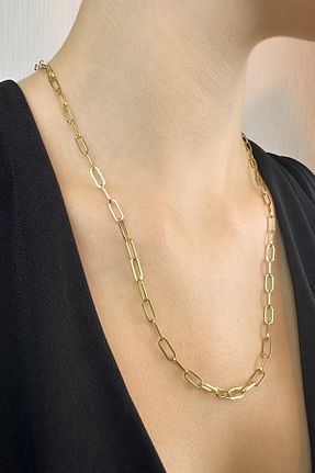 گردنبند طلا زرد زنانه 14 عیار KRAFTIVA JEWELRY - کد 864702413
