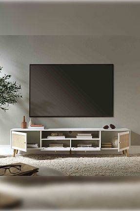 میز و پایه تلویزیون سفید MDF Onouqo - کد 858385975