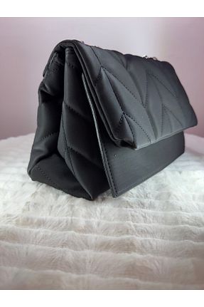 کیف دوشی مشکی زنانه چرم مصنوعی ÇANTA - کد 864704281