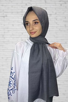 شال طوسی زنانه پنبه ای Shecarf - کد 864472807