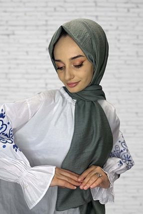 شال سبز زنانه پنبه ای Shecarf - کد 864472808