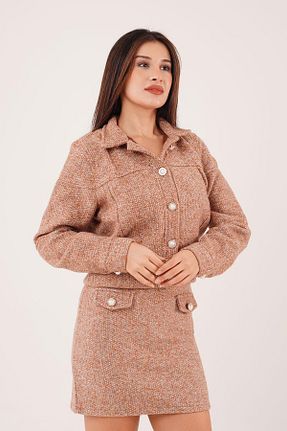 کت قهوه ای زنانه رگولار Hipo Trend - کد 864473212