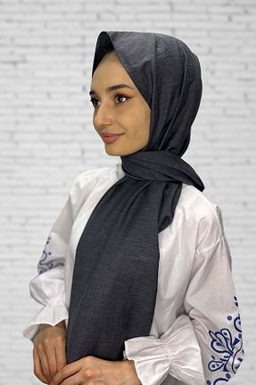 شال طوسی زنانه پنبه ای Shecarf - کد 864472846