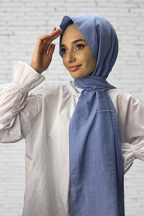 شال سرمه ای زنانه پنبه ای Shecarf - کد 864472838