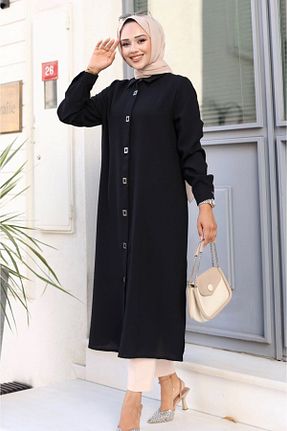 تونیک حجاب مشکی زنانه بافتنی ALNİSS COLLECTİON - کد 841306126
