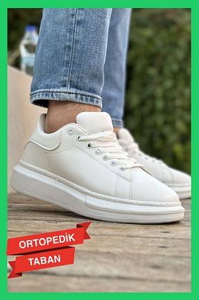 کفش اسنیکر سفید مردانه بند دار Tonny Mood - کد 864508855
