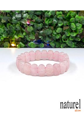 دستبند جواهر صورتی زنانه سنگ طبیعی Naturel Tılsım - کد 744570198