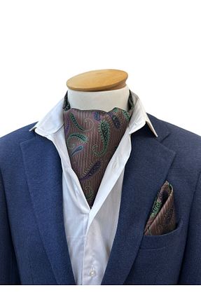 دستمال گردن قهوه ای مردانه پلی استر TMFASHİON - کد 864726394