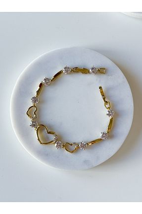 دستبند استیل (فولاد) طلائی استیل (فولاد) CHARMLUCKY - کد 864573250