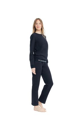 ست لباس راحتی سرمه ای زنانه ساده U.S. Polo Assn. - کد 845515042