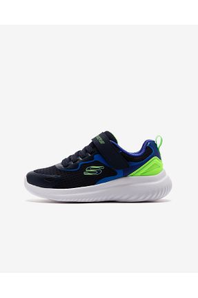 کفش اسنیکر آبی بچه گانه چسبی Skechers - کد 806549938