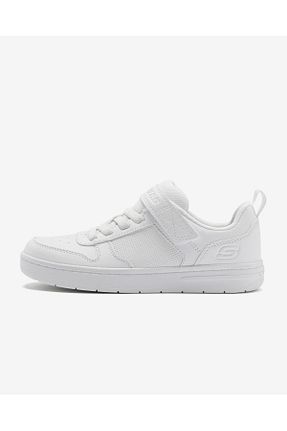 کفش اسنیکر سفید بچه گانه بند دار Skechers - کد 818326708