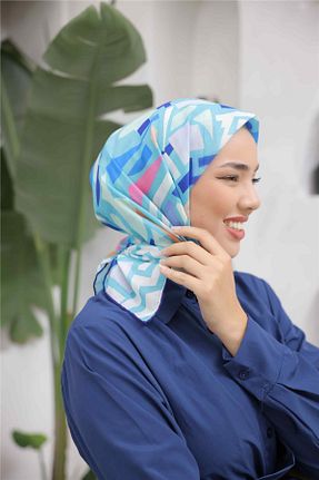 روسری صورتی پنبه پلی استر Silk Home - کد 864632116