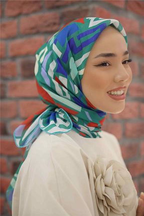 روسری سرمه ای پنبه پلی استر Silk Home - کد 864632100