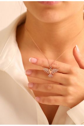 گردنبند نقره صورتی زنانه 925 عیار ADA LİFE GÜMÜŞ - کد 301377814