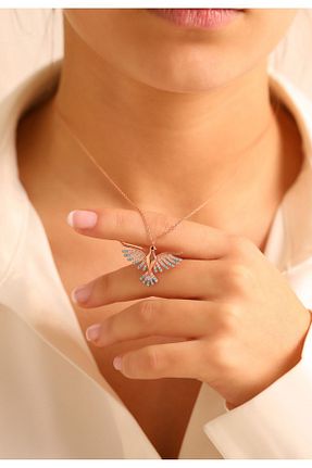 گردنبند نقره صورتی زنانه 925 عیار ADA LİFE GÜMÜŞ - کد 210726130