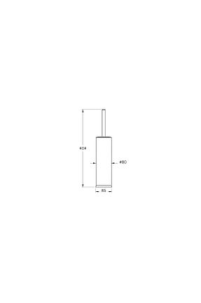 فرچه توالت مشکی کروم VitrA - کد 268315411