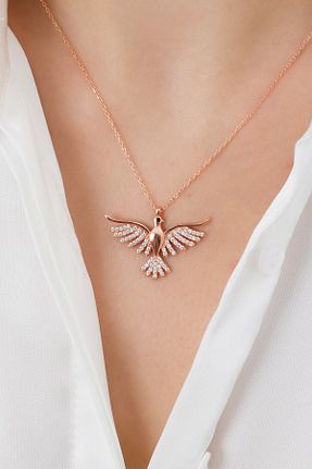 گردنبند نقره صورتی زنانه 925 عیار ADA LİFE GÜMÜŞ - کد 301377814
