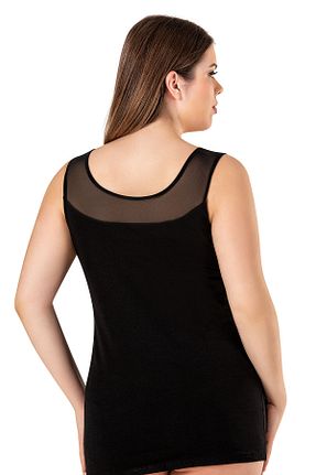 رکابی سایز بزرگ مشکی زنانه سایز بزرگ ÖZKAN underwear - کد 679757118