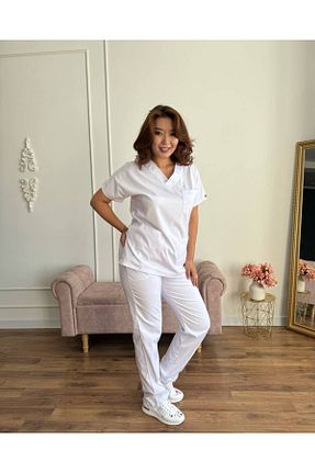 لباس ایمنی کار سفید SCRUBS ÜNİFORMA - کد 796151922
