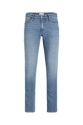 شلوار جین سرمه ای مردانه پاچه تنگ Jack & Jones - کد 797330766