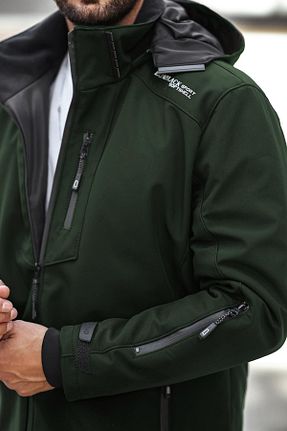 کاپشن خاکی مردانه رگولار Delpino - کد 804419505