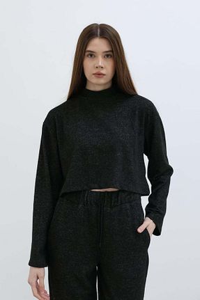بلوز مشکی زنانه ساده LOKADI - کد 864728452