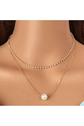گردنبند جواهر طلائی زنانه فلزی MODAMAYS - کد 864727624