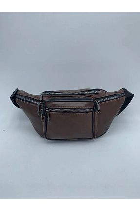 کیف کمری قهوه ای زنانه چرم خالص NahitaTyana - کد 864725359