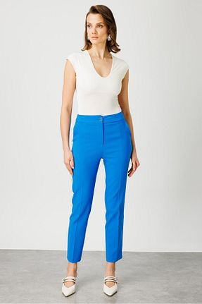 شلوار آبی زنانه پلی استر Moda İlgi - کد 843509194