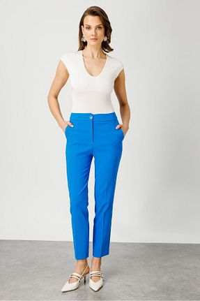 شلوار آبی زنانه پلی استر Moda İlgi - کد 843509194