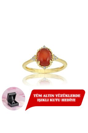 انگشتر طلا زرد زنانه 14 عیار FasekGold - کد 95852165