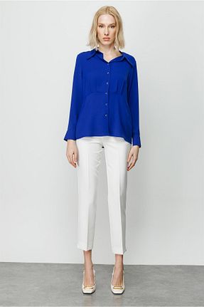 پیراهن سرمه ای زنانه رگولار Moda İlgi - کد 664294595