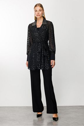 تونیک مشکی زنانه بافتنی Moda İlgi - کد 819993825