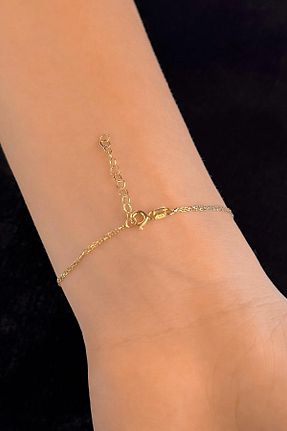 دستبند طلا زرد زنانه 14 عیار Fiyonk Kuyumculuk - کد 864736032