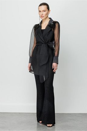 تونیک مشکی زنانه بافتنی Moda İlgi - کد 684202041