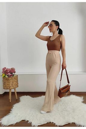 شلوار طوسی زنانه بافتنی Altı Üstü Butik - کد 864742333