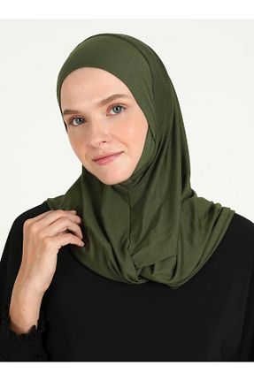 روسری خاکی ساده Ecardin - کد 864752379