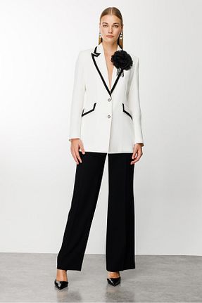 شلوار مشکی زنانه پلی استر Moda İlgi - کد 827824956