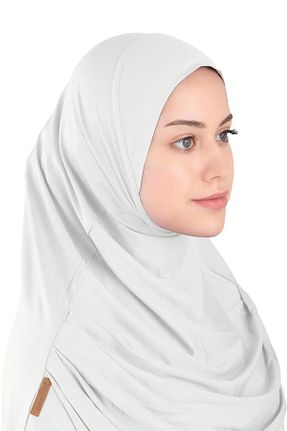 روسری بژ پلی استر Ecardin - کد 864752257