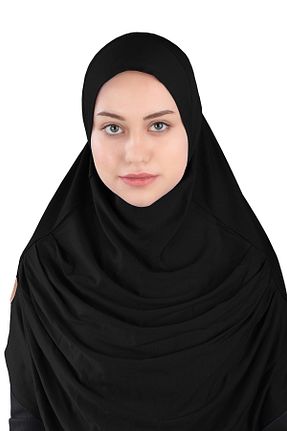 روسری مشکی پلی استر Ecardin - کد 864751986