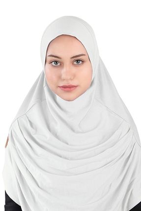 روسری بژ پلی استر Ecardin - کد 864752257