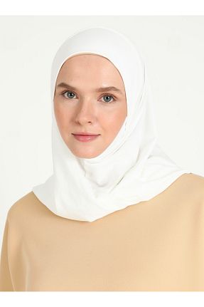 روسری بژ پلی استر Ecardin - کد 864752427