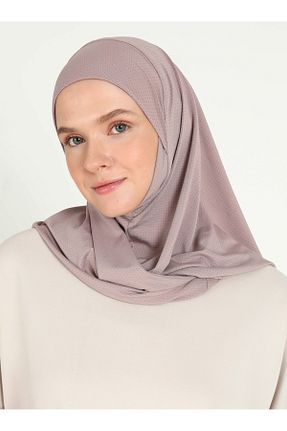 روسری طوسی پلی استر Ecardin - کد 864752544