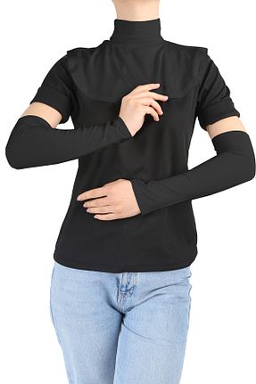 کلاه شنای حجاب مشکی زنانه Ecardin - کد 864752568