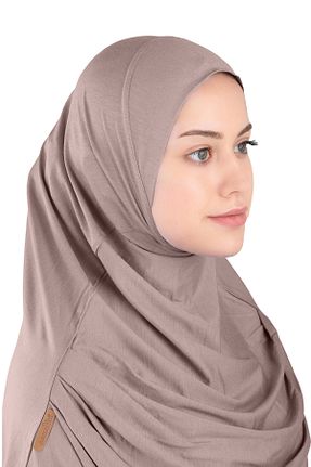 روسری طوسی پلی استر Ecardin - کد 864752617