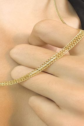 گردنبند طلا زرد زنانه 14 عیار KRAFTIVA JEWELRY - کد 864906778