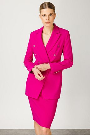 کت صورتی زنانه رگولار Moda İlgi - کد 843435346